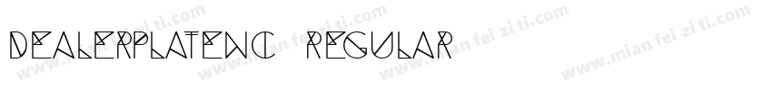 DealerplateNC Regular字体转换